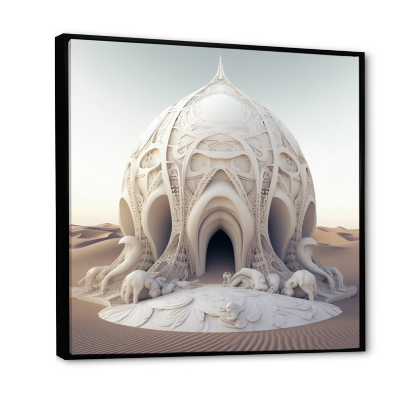 Organique organique sur toile, H 16 po x l 16 po x P 1 po, Cadre flottant noir