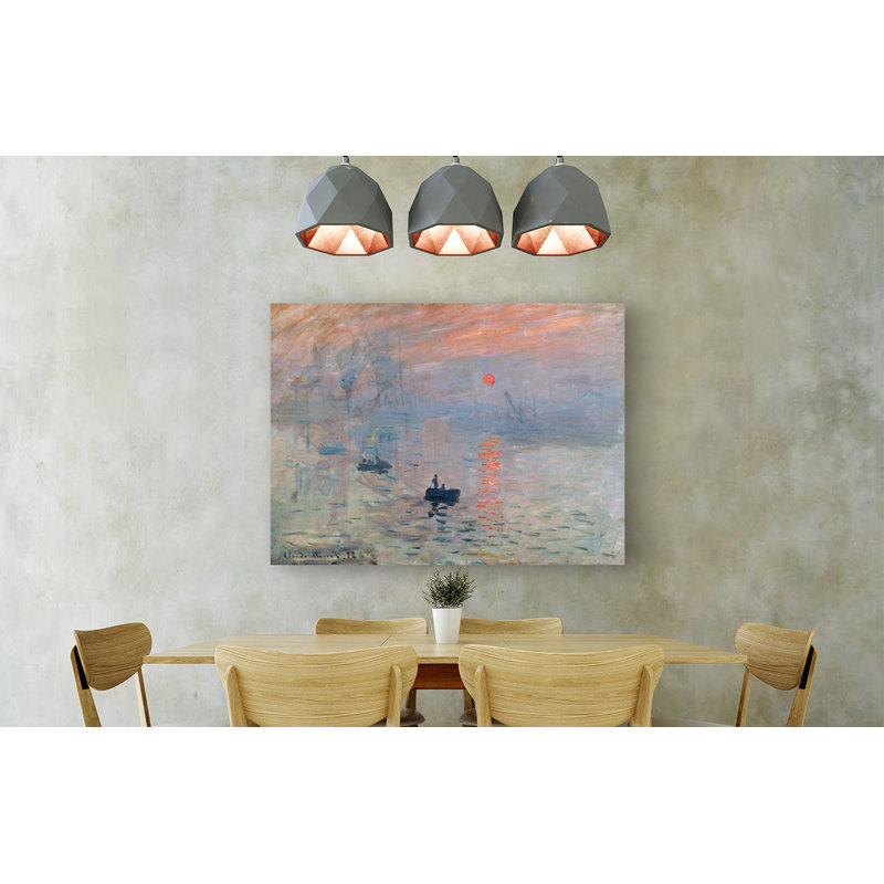 Impression, Sunrise by Claude Monet - Painting, 60cm H x 80cm W, Wrapped Canvas