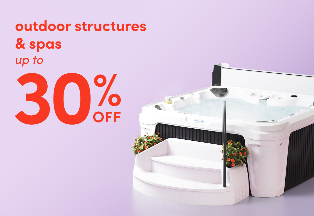outdoor structure & spa sale