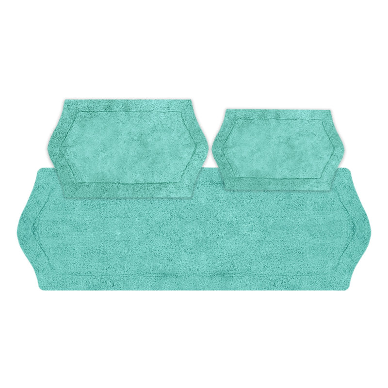 Morissette bathroom rug, Turquoise