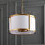 Luminaire suspendu tambour unique à 4 lumières Cassie-32866982
