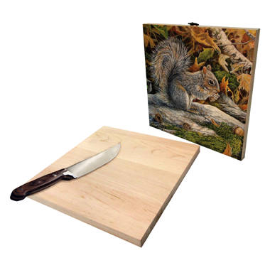  Squirrel Kitchen Cutting Board - Juice Grooves with