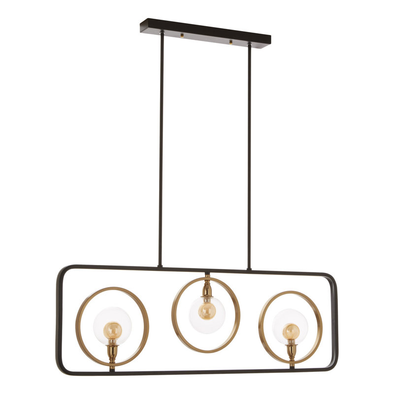 Kane 3 - Light Bronze Square/Rectangle Pendant