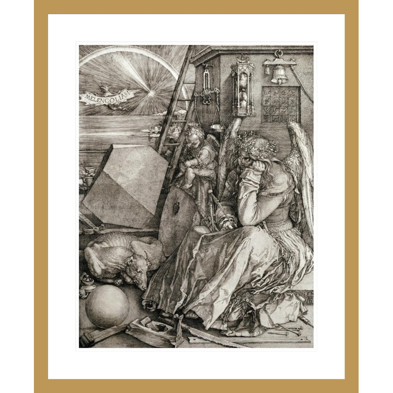 «Melancholia» par Albrecht Dürer, impression giclée sur cadre, H 28,47 po x l 23,5 po