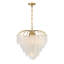 Boa 6-Light Chandelier in Warm Brass by Breegan Jane