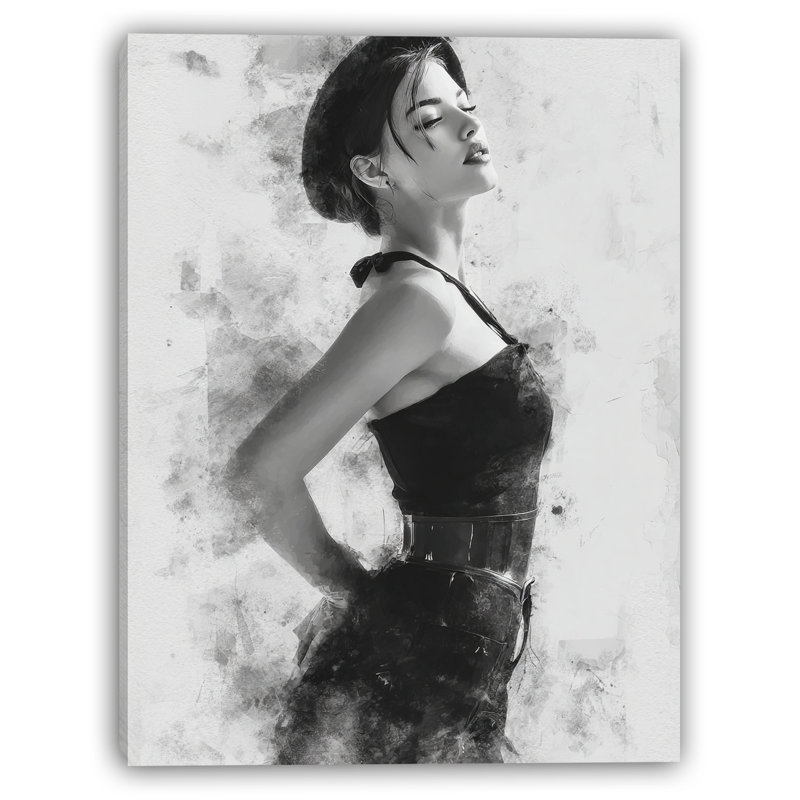 Art mural sur toile Parisian Grace, H 48 po x l 36 po