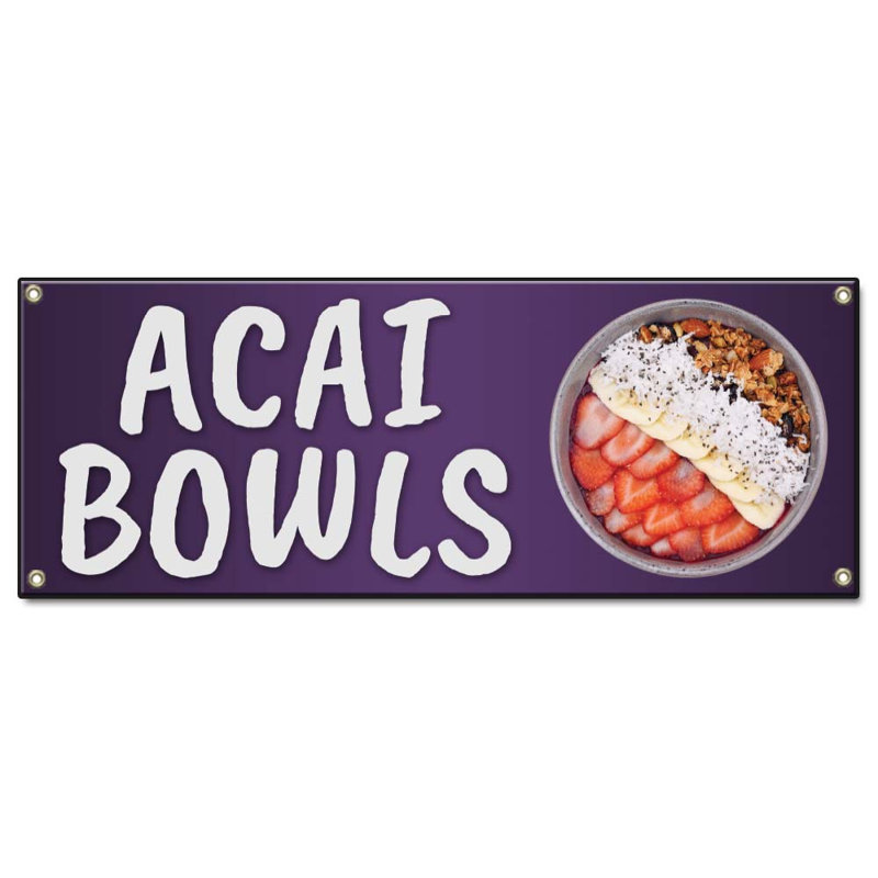 Bannière ACAI Bowls 24 "X 72"