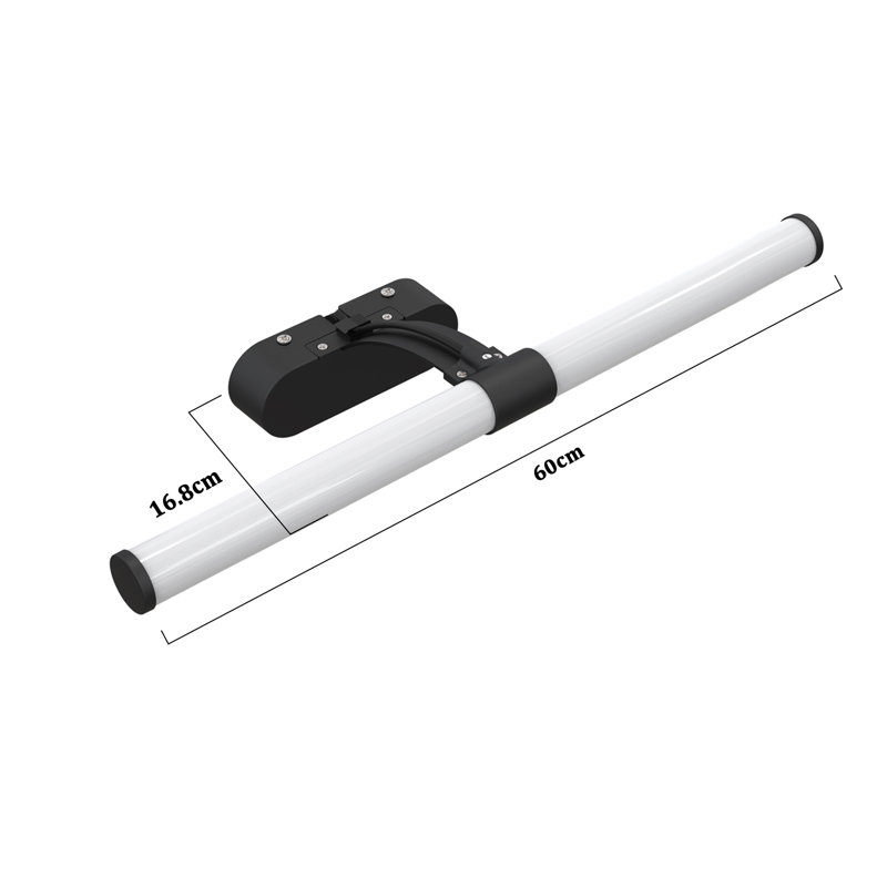 LED-Spiegelleuchte 1-flammig Chyann, Matte black