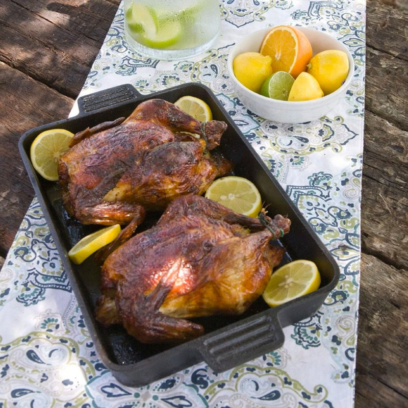 Bayou Classic Rectangle Cast Iron Baker Bakeware