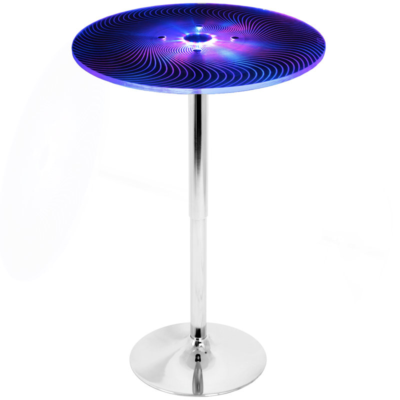 Table de bar contemporaine éclairée réglable