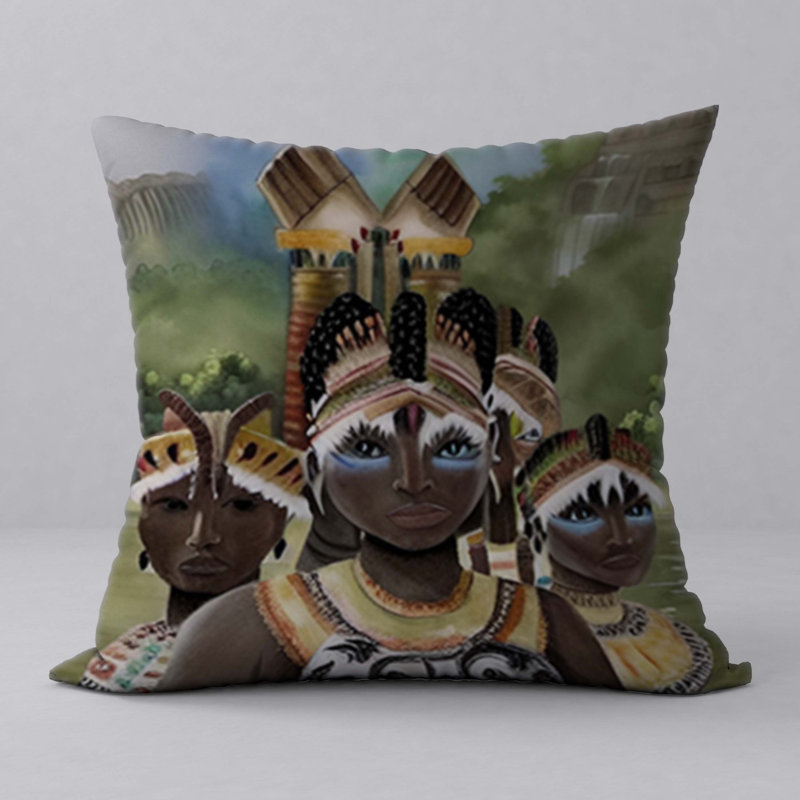 Reversible Throw Pillow, 22"x22"