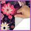 Tapis de bain rose à motif floral-677680373