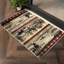 Tapis de couloir en polypropylène antitache, 79 cm x 76 cm, idéal pour les corridors et les espaces élégants (80 cm x 221 cm), rehausse la décoration de la pièce.