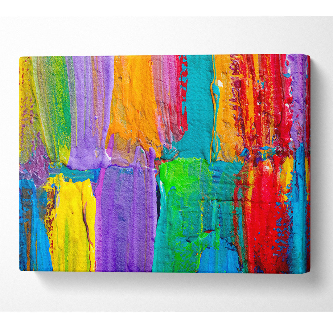 Regenbogenseide - Kunstdrucke auf Leinwand - Wrapped Canvas