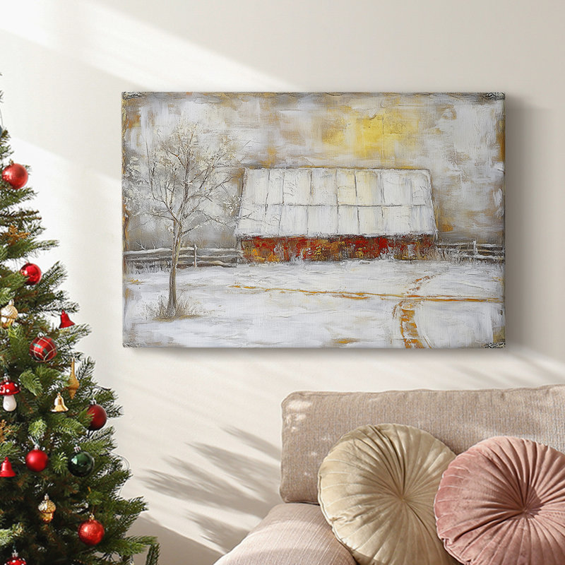 Christmas Holiday Arts - Toile tendue avec châssis, H 18 po x l 27 po