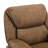 38.5" W Leather Swivel Recliner Chair with Massage and Heating-1942709122
