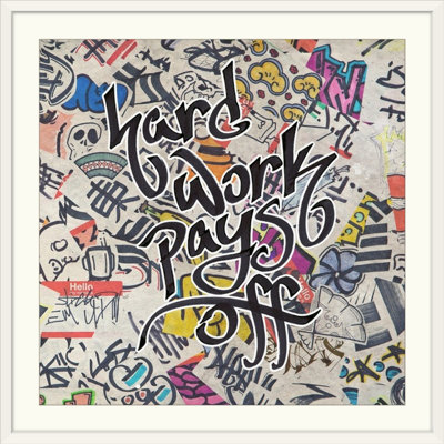 « hard work paye off-urban inspiration », impression