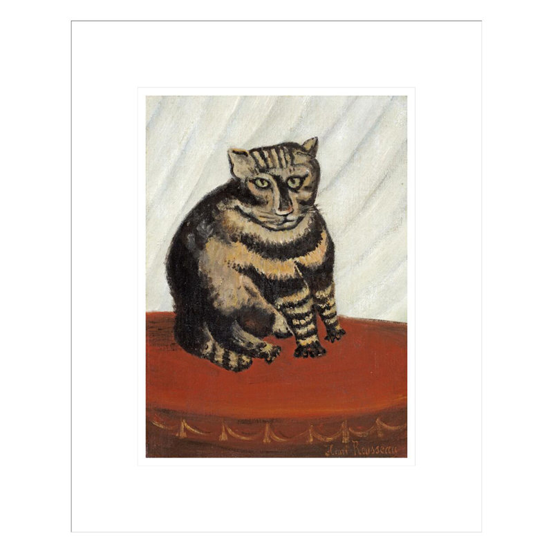 «The Tabby» par Henri Rousseau, impression giclée sur cadre, H 16,75 po x l 13,69 po