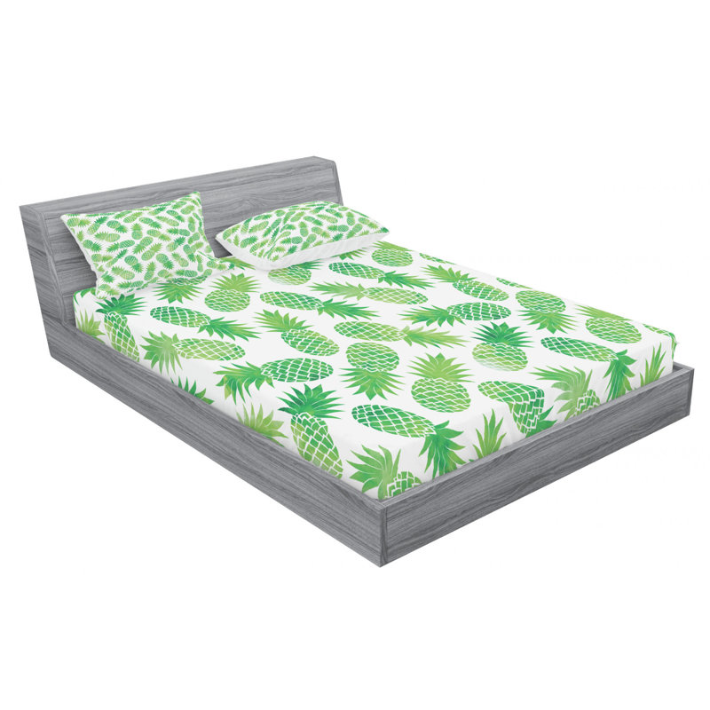 Microfiber Sheet Set, Queen Sheet Set with Fitted Sheet