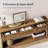 70.8-Inch Long Console Table With 3 Drawers, Narrow Farmhouse Entryway Table For Hallway, Entry, Behind Couch, Living Room, Sofa, Entrance, Foyer With 2-Tier Shelves, Rustic Brown-414445413