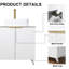 Ensemble de meuble-lavabo simple 30 po blanc moderne-827999280-827999247