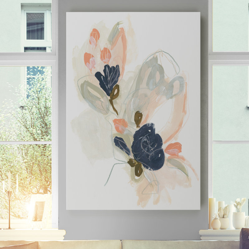 Posy Projection I - reproduction d'art sur toile, H 32 po x l 24 po x P 1 po, Toile tendue