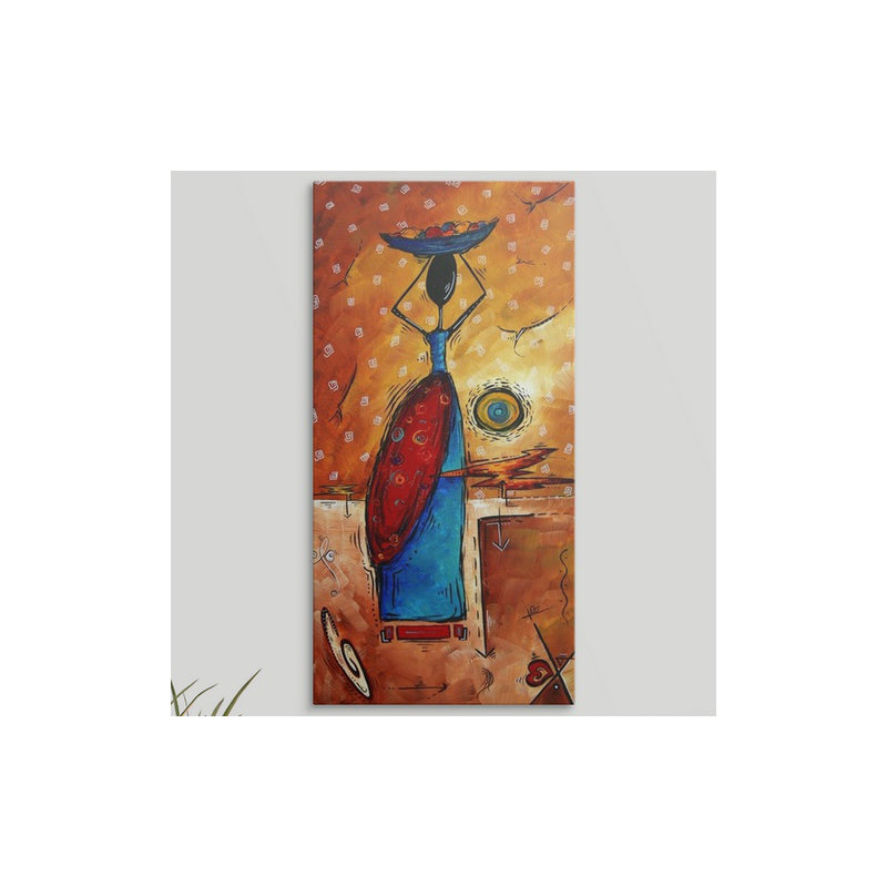 «Brodney African Queen» par Megan Duncanson, impression, H 20 po x l 10 po x P 1,5 po, Toile