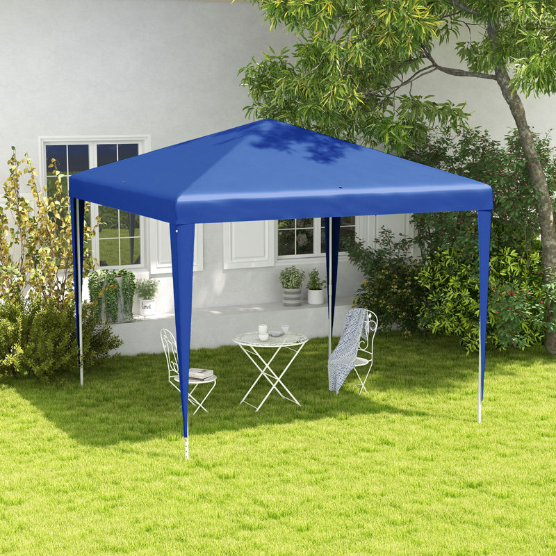 Arvell 2.7m x 2.7m Metal Party Tent, Blue
