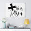 He Is Risen - Wrapped Canvas Print-334340847
