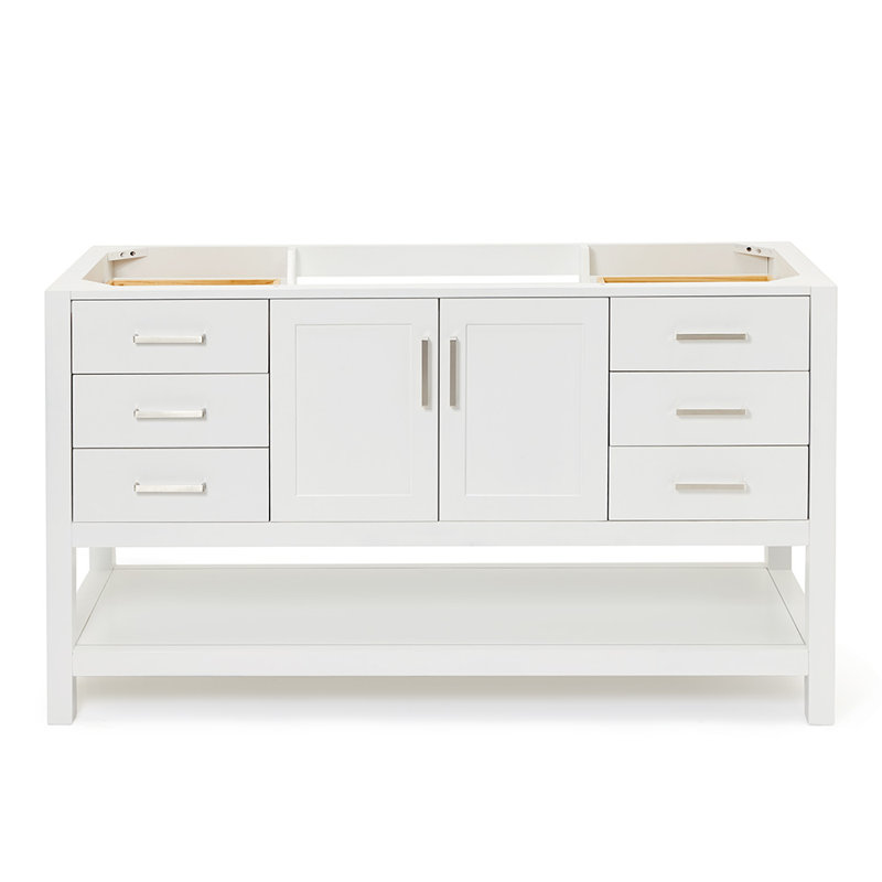 60'' W Single Bathroom Vanity Base, White