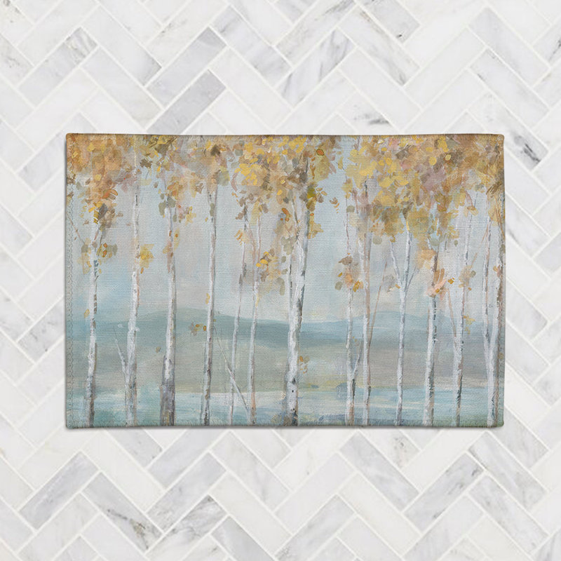  Tapis en chenille Lakeview Birches, Rectangle 2 pi x 3 pi
