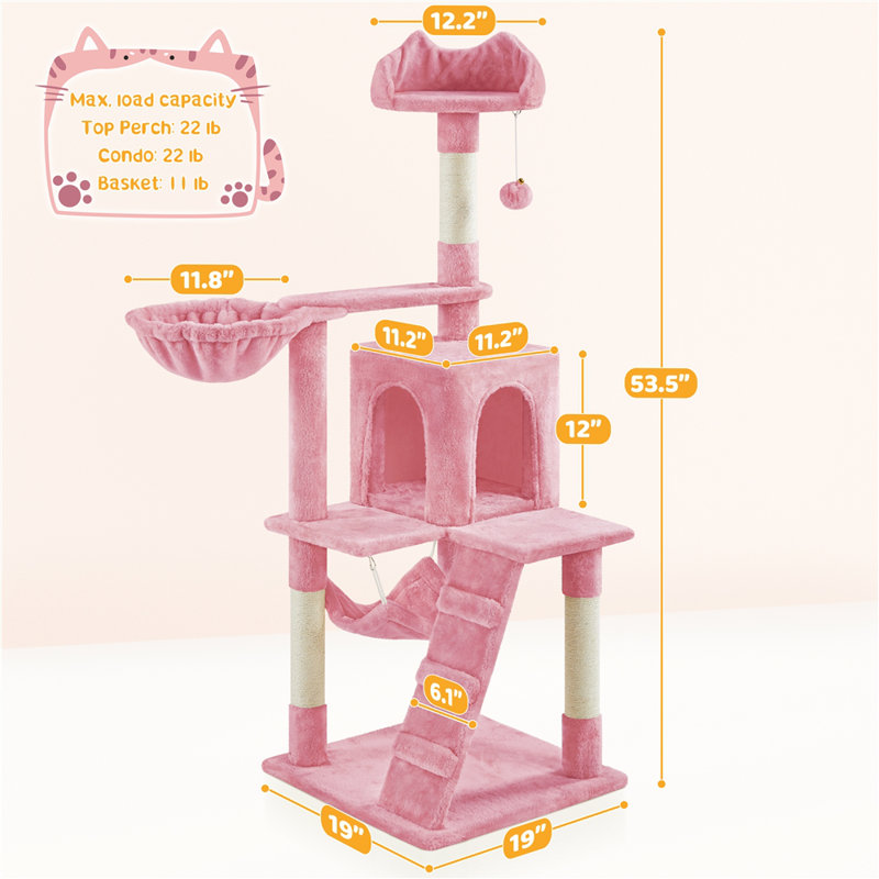 Arbre à chat Sievers, Rose