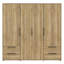 Tasharra 4 Door Manufactured Wood Wardrobe