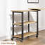 Table d'appoint pivotante à 360 ° avec station de charge, table de bout pivotante avec sac de rangement supplémentaire et 6 roues pivotantes verrouillables pour la chambre à coucher et le salon (couleur naturelle)-205564518