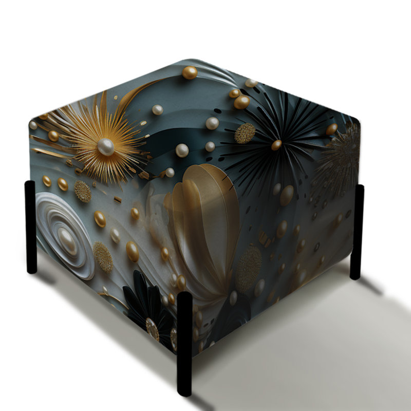 Repose-pieds doré Golden Glark Dazzle Glam