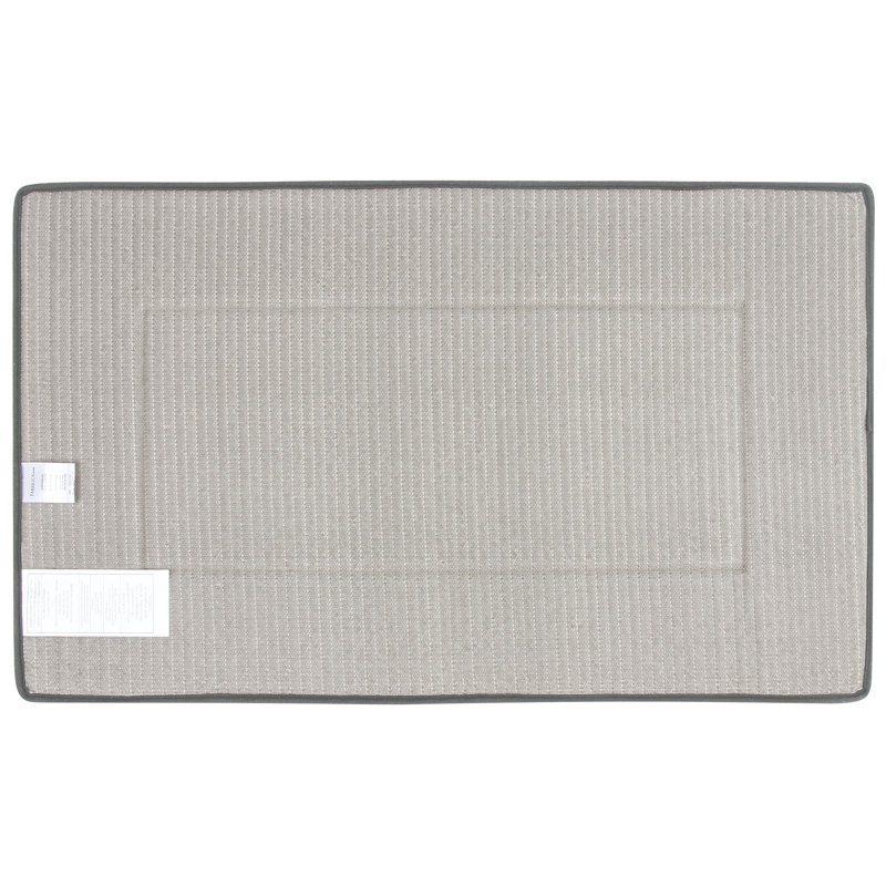 Gray Ultra-Soft Memory Foam Bath Rug 21" x 34"