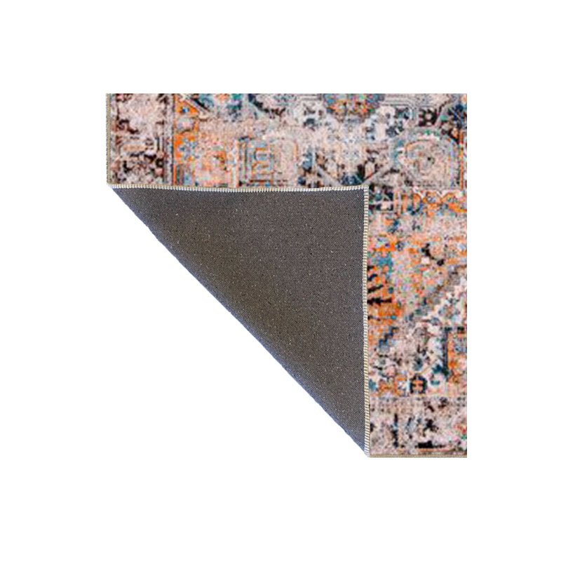 Tapis décoratif de couleur jaune diamant lavable à la machine, Rectangle 3 pi 11 po x 5 pi 11 po