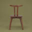 Chaise en bois massif H 32,8 po-121600689