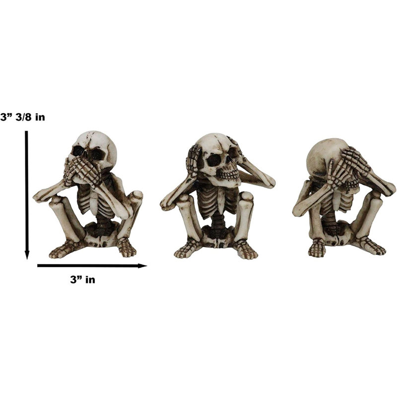 Figurine Idellar 3 pièces See Hear Speak No Evil
