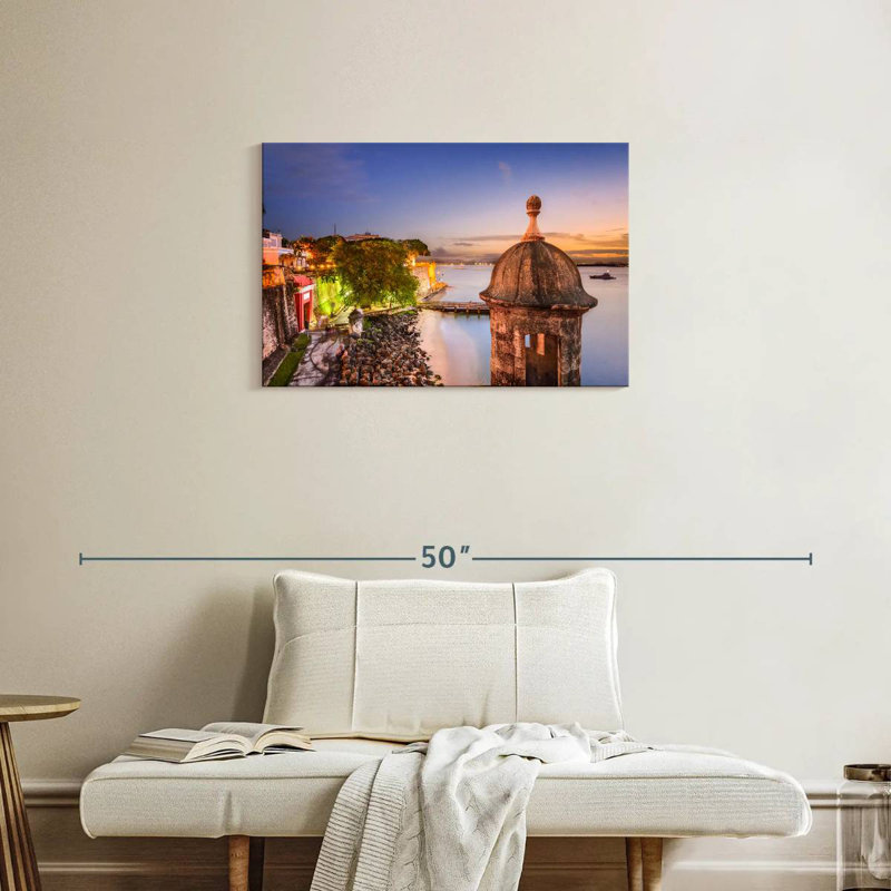 Gillard, bord de mer, ville de San Juan, H 20 po x l 30 po