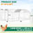 108" W x 228" D Round Roof, Heavy Duty Outdoor Chicken Coop, Walk-in Poultry Cage Chicken Run with Waterproof Cover and Lockable Door-1903687420
