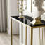 Ridgewood 100cm Glass Top Console Table-20767467-20767468