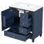 Meuble-lavabo avec lavabo, tablette et trois tiroirs-1845282579