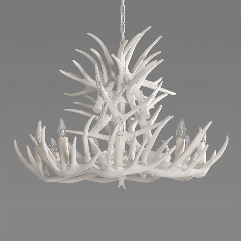 Breighana 9 - Light Tiered Chandelier, White