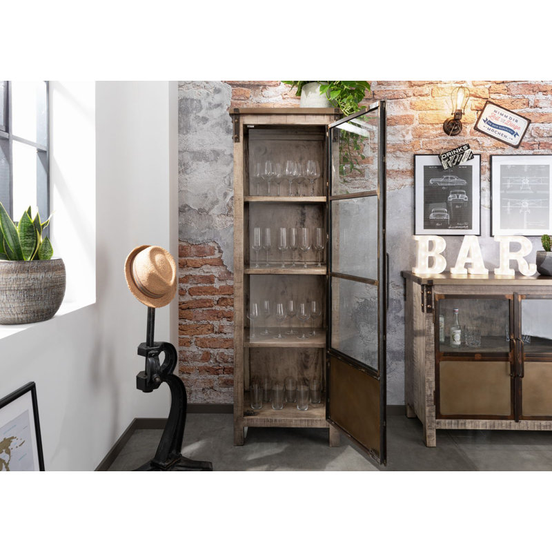 Heavy Industry Curio Cabinet, Brown