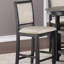 Ensemble de salle à manger élégant à hauteur de comptoir 5 pièces avec tablettes intégrées et chaises en bois-636194287-636194284-636194280