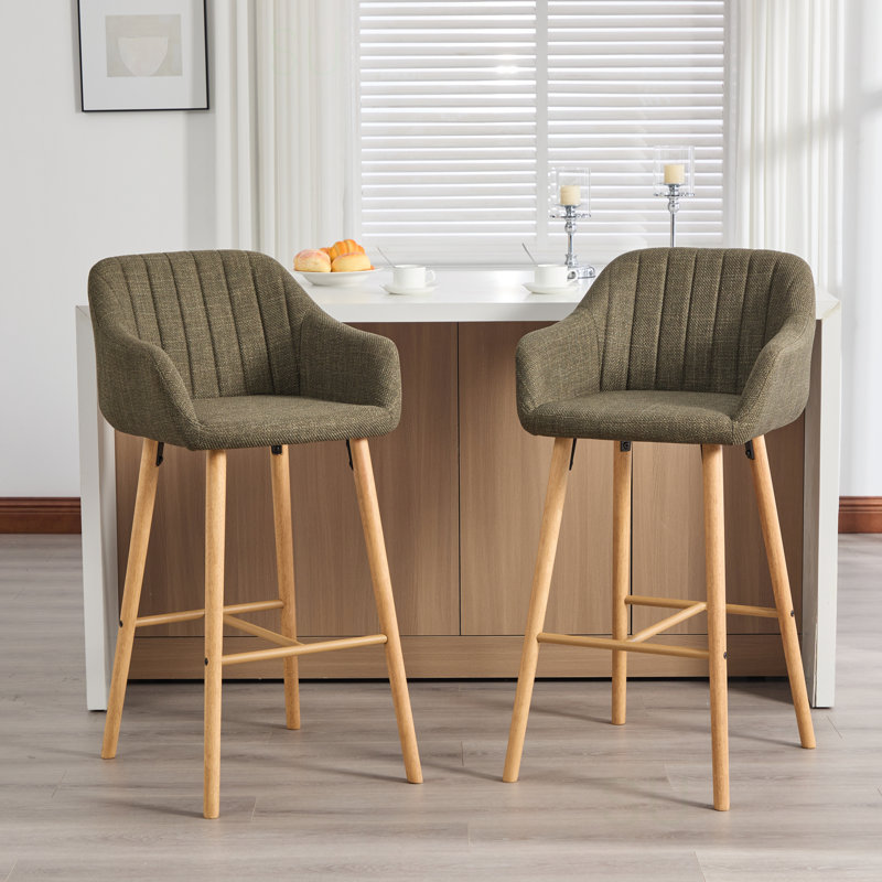 Ensemble de 2 tabourets de bar Modern, Vert