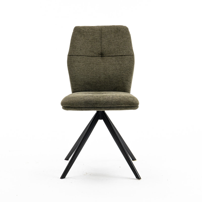 Adedotun Upholstered Dining Chair, Green, 2