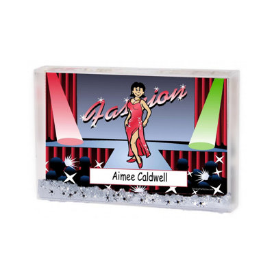 Personalized Model Female MINI Snow Globe Frame Gift