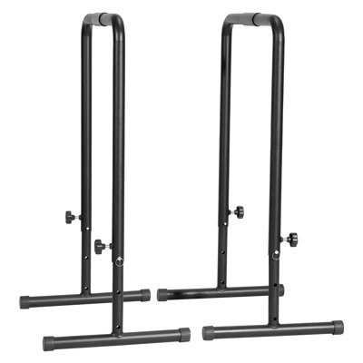 Barres de trempage, capacité de 440 lb, station de support pendulaire avec hauteur ajustable, stabilisateur station de remise en forme Workout, barres parallèles pour l'entraînement en force